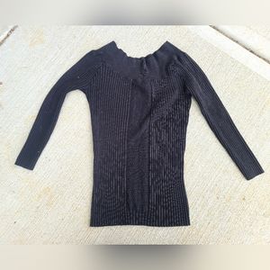 Off Shoulder Black Top